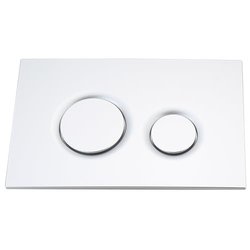 PuritySage Modern Round Dual Flush Plate for TOTO Wall Hung Toilet TanksCompatible with TOTO YT930Toilet Flush Button with Water SavingPlastic Flush Valve PanelEasy InstallationPlated - Image 1