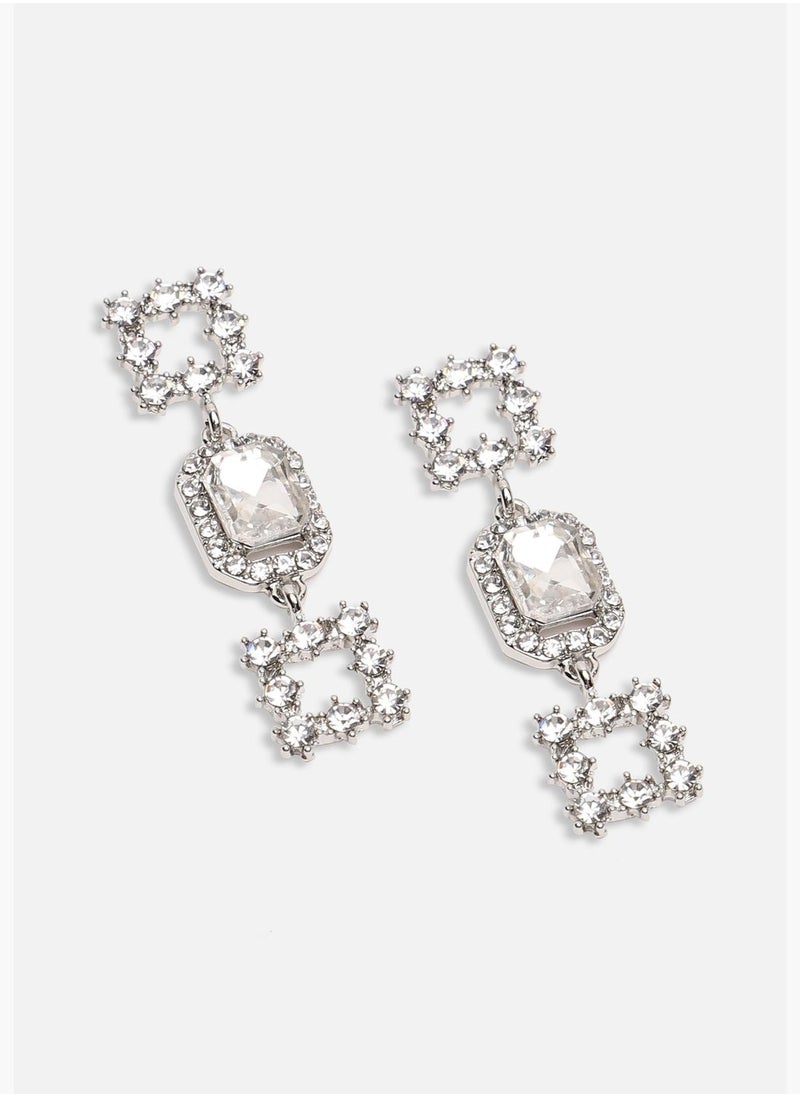 SOHI Gold Plated Party Designer Stone Drop Earring For Women  - Image 4