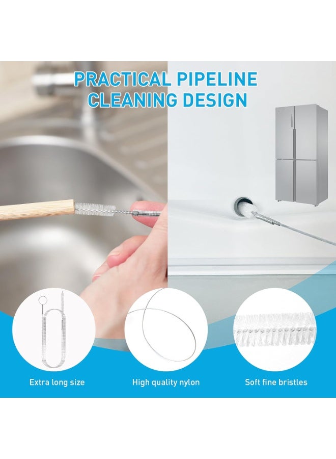 Drain Clog Remover Tool Kit with Flexible Grabber Claw, Drain Snake, and Cleaning Brushes for Kitchen, Bathroom, Toilet, Shower - Image 2