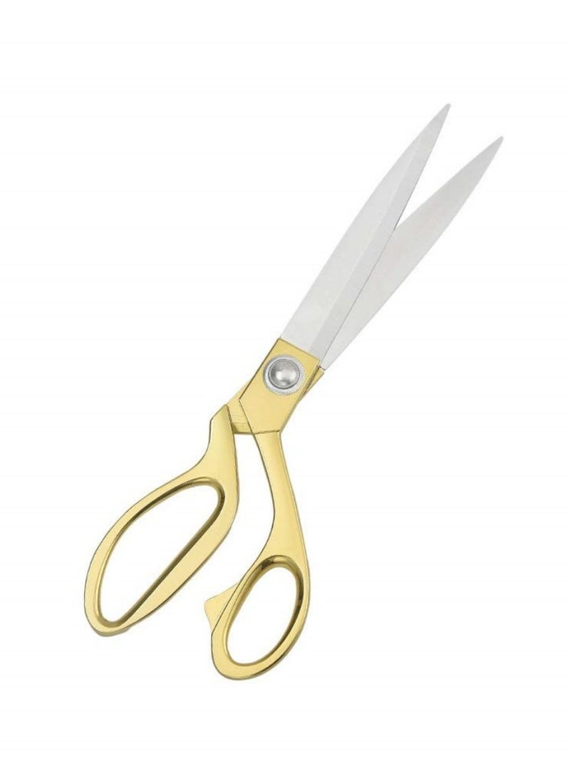 Cool Baby - Stainless Steel Sharp Tailor Scissors for Clothing Dressmaking Shears Fabric Craft Cutting Adjustable Kitchen Scissors Gold - Image 1