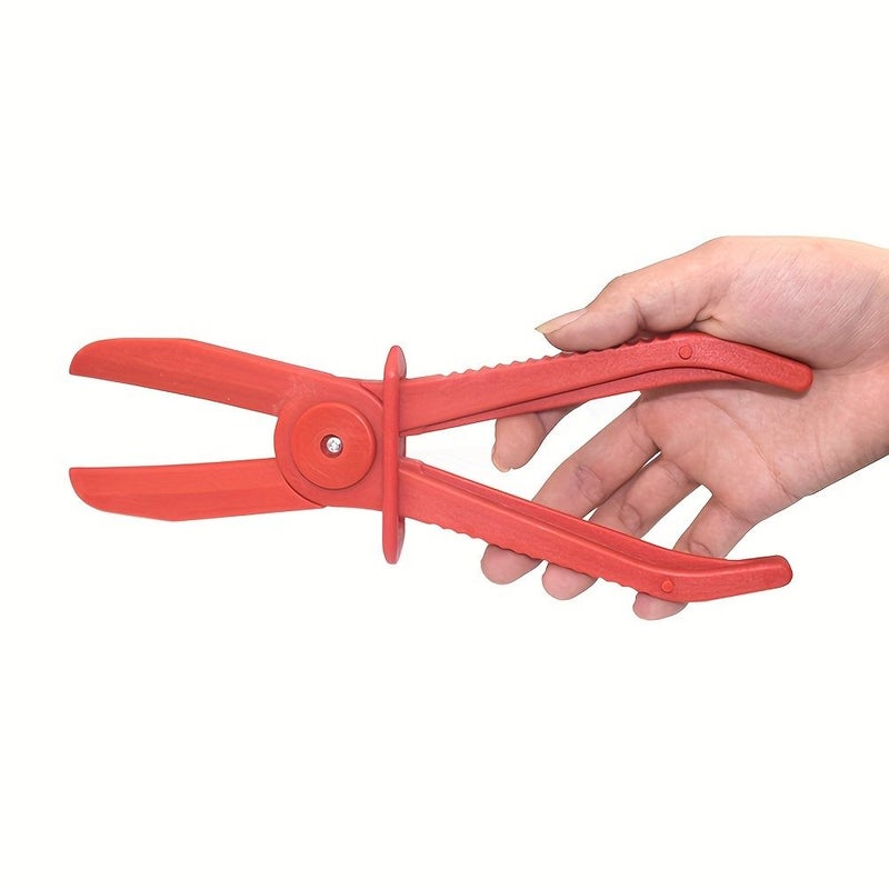 3pcs Hose Clamp Pliers Pinch Line Clamps for Fuel Gas Brake Radiator Coolant Hoses Red - Image 3