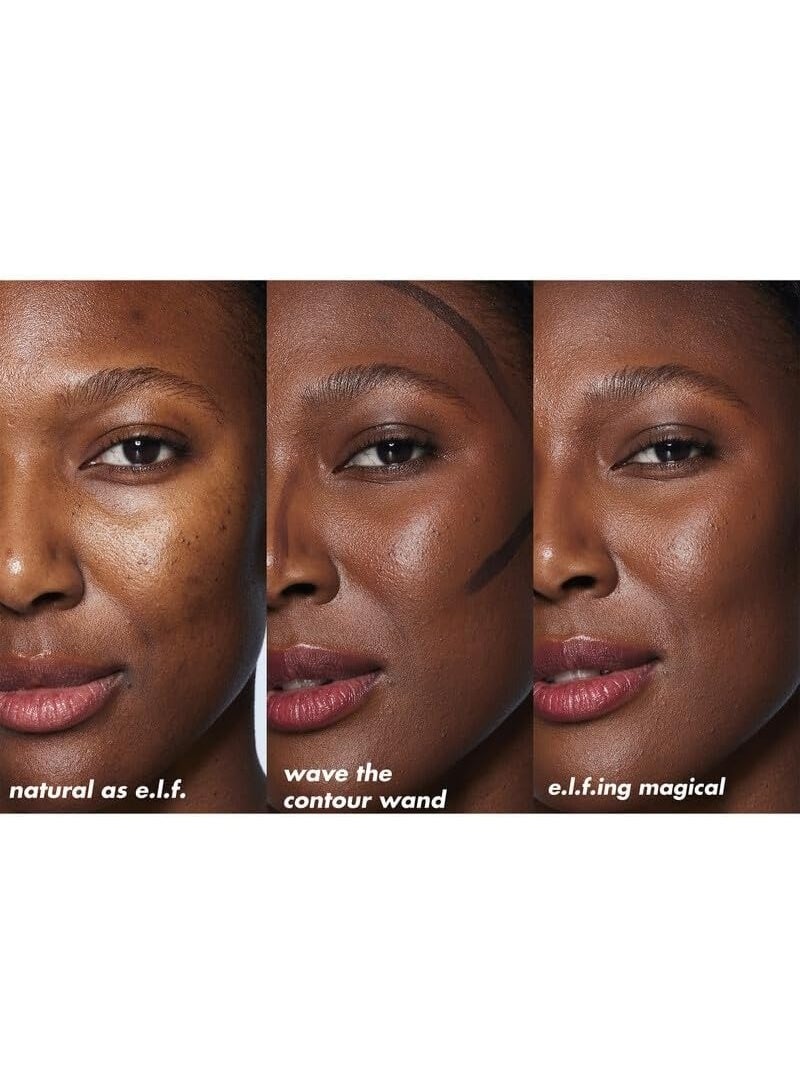 elf Halo Glow Contour Beauty Wand, Liquid Contour Wand For A Naturally Sculpted Look, Buildable Formula, Vegan & Cruelty-free, Tan/Deep - Image 3