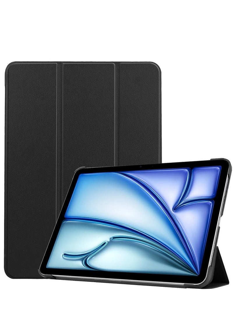 غطاء القضية ل [iPad Air 11 بوصة (2024 6th M2 / 2025 7th M3 / 2026 8th M4)] [iPad Pro 11 بوصة (22/21/20/18)] [iPad Air 10.9 بوصة (2020 4th / 2022 5th)]، استيقاظ / نوم تلقائي، لمس جلد مريح، غطاء واقي ثلاثي الوقوف النحيف - Image 1