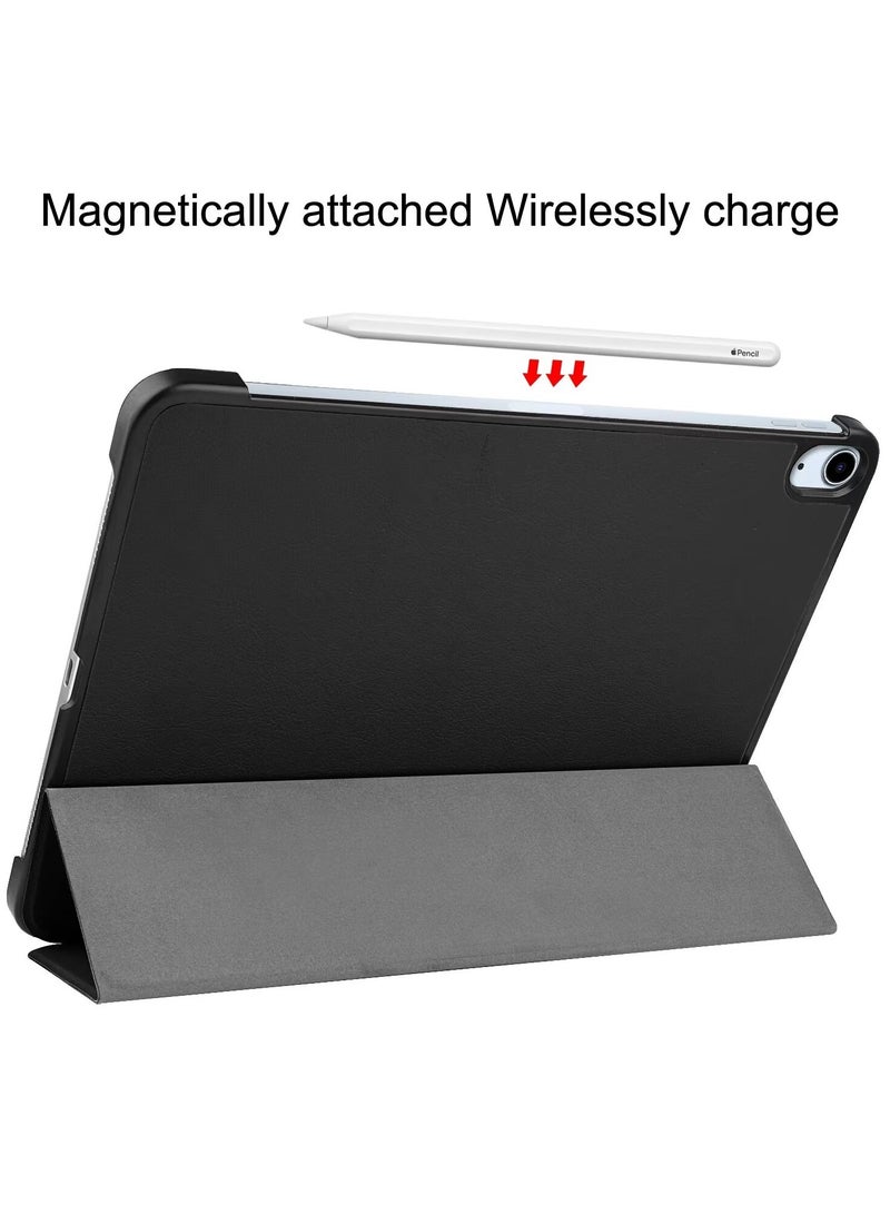 غطاء القضية ل [iPad Air 11 بوصة (2024 6th M2 / 2025 7th M3 / 2026 8th M4)] [iPad Pro 11 بوصة (22/21/20/18)] [iPad Air 10.9 بوصة (2020 4th / 2022 5th)]، استيقاظ / نوم تلقائي، لمس جلد مريح، غطاء واقي ثلاثي الوقوف النحيف - Image 5