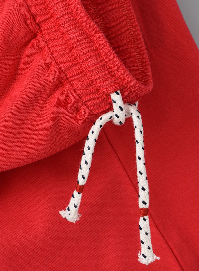 JAM Knit solid shorts with print at bottom - Image 4