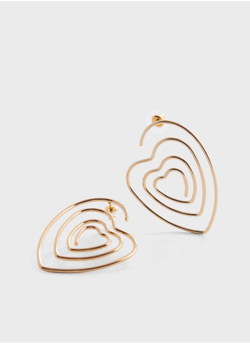 MANGO - Hart Stud Earrings - Image 1