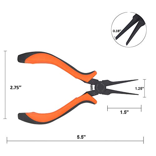 Miular 5.5 inches Flat Nose Pliers for Jewelry Making - Image 5
