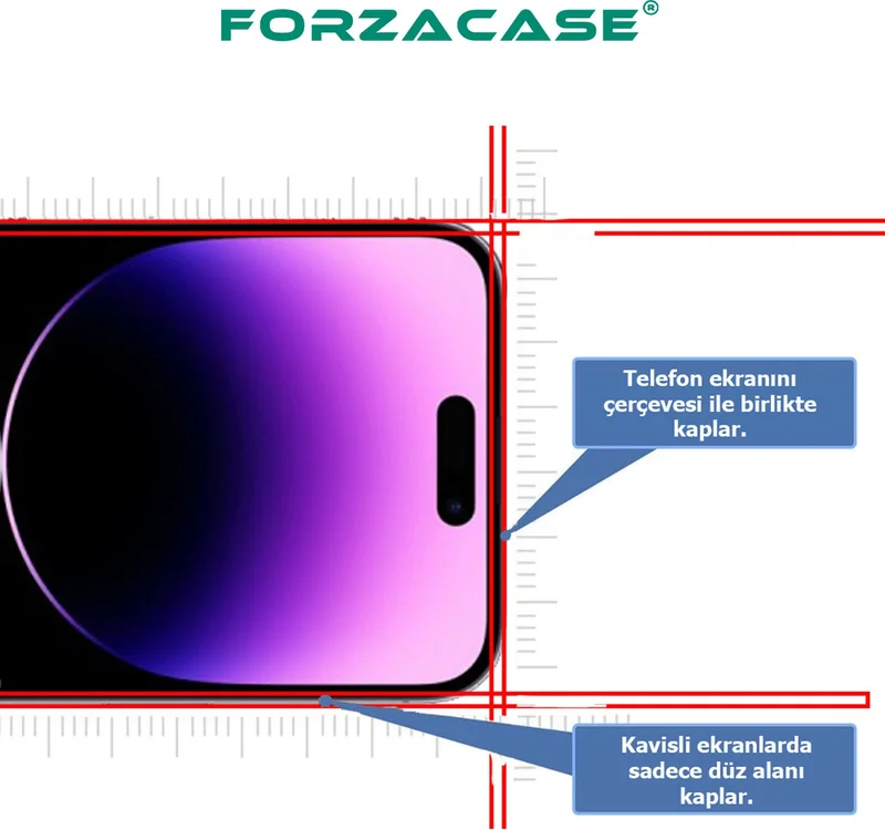 Forzacase Fully Covering Tempered Screen Protector with Frame Compatible with Samsung Galaxy A10S - FC003