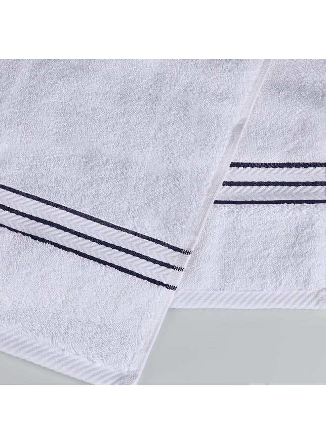 Superior Turkish Cotton 12-Piece Washcloth/Face Towel Set, Small Towels for Facial Cleaning/Drying, Quick Dry, Spa, Hotel, Resort, Home, Guest Bathroom, Master Bath, Home Accessories, Navy Blue - Image 3