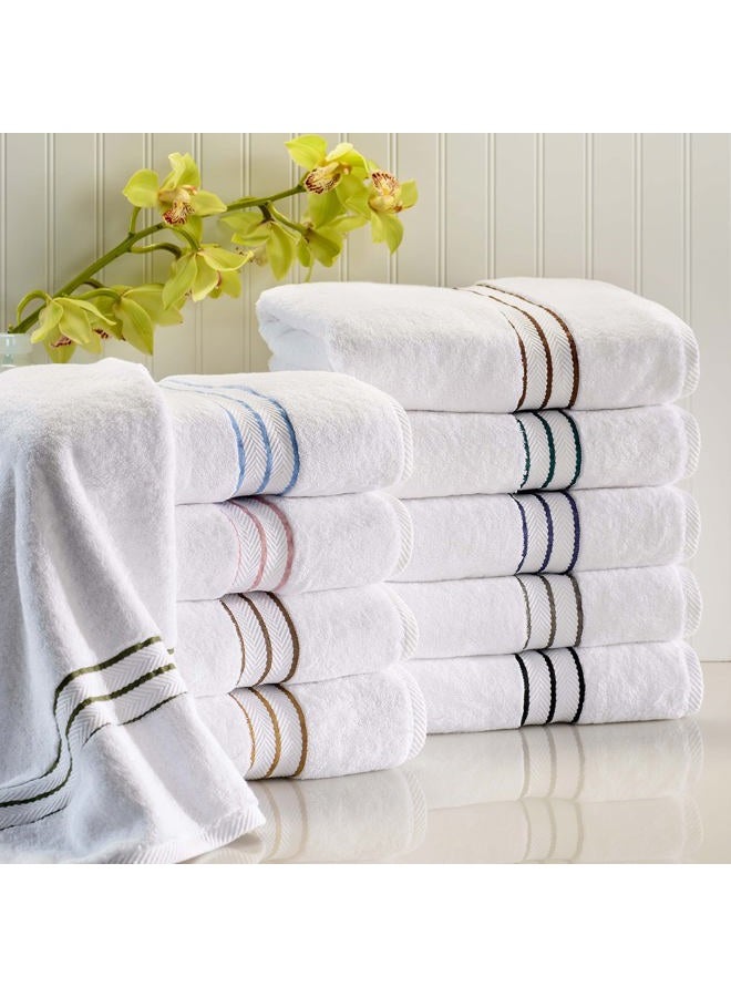 Superior Turkish Cotton 12-Piece Washcloth/Face Towel Set, Small Towels for Facial Cleaning/Drying, Quick Dry, Spa, Hotel, Resort, Home, Guest Bathroom, Master Bath, Home Accessories, Navy Blue - Image 4