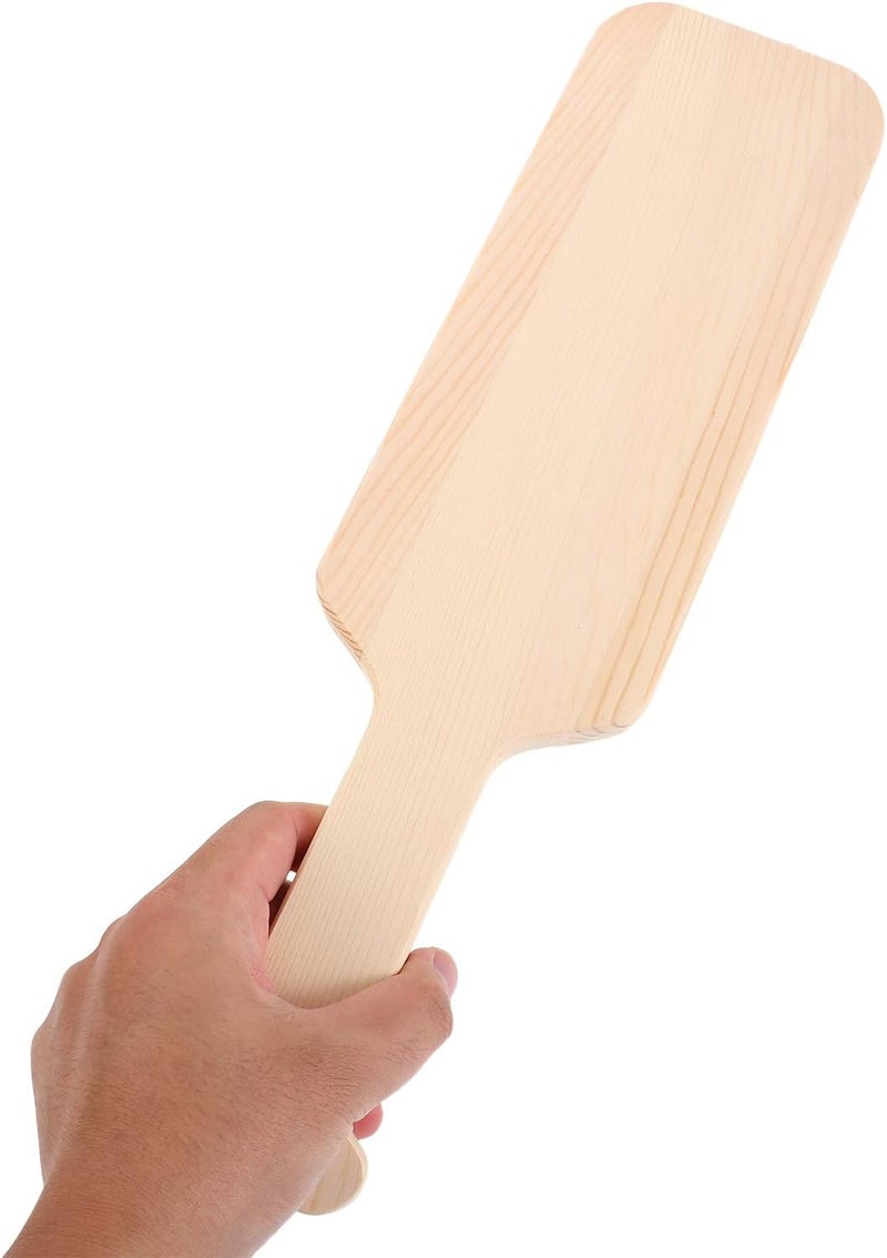 ABOOFAN 2pcs Unfinished Wood Paddles Greek Fraternity Paddle Boards for Student Clubs DIY Painting Crafts 15-inch Natural Wood Decoration for University Teams - Image 3