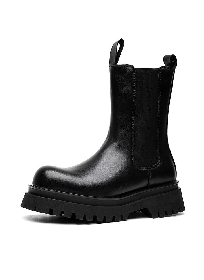 Warrior - New Thick Sole Elevated Casual Martin Boots - Image 1