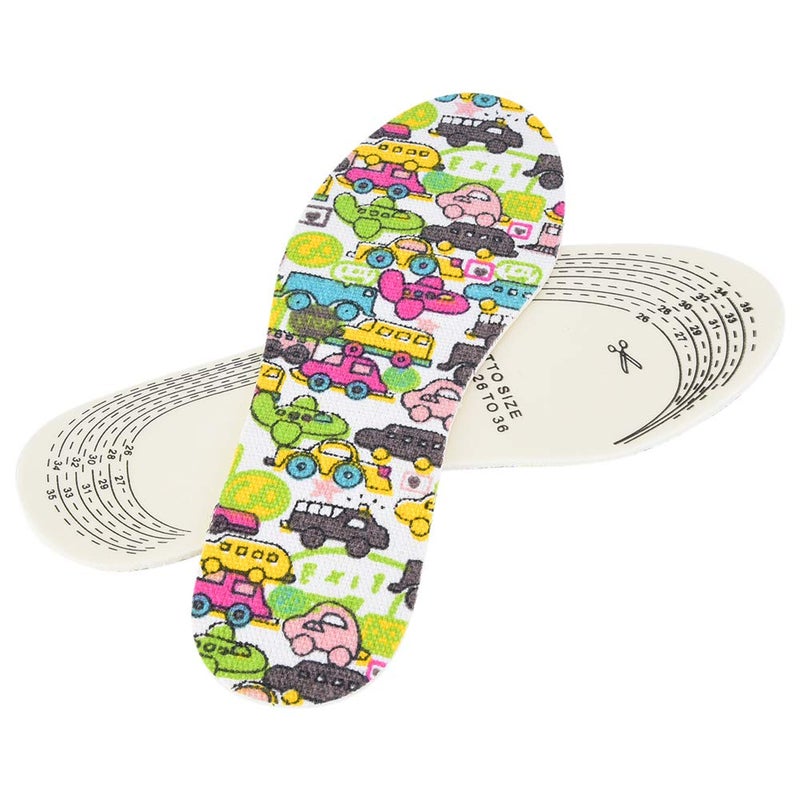 Breathable Latex Kids Insoles Cushioned Massage Inserts For Comfort Size 26 36 - Image 3