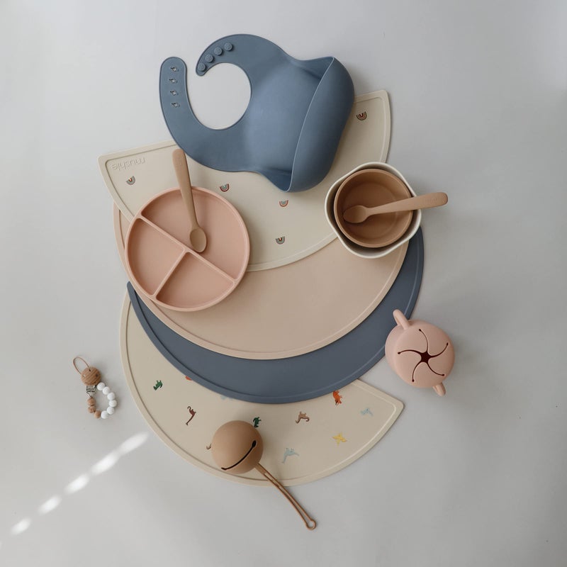 mushie Silicone Placemat for Kids | BPA-Free Non-Slip Design (Planets) - Image 5