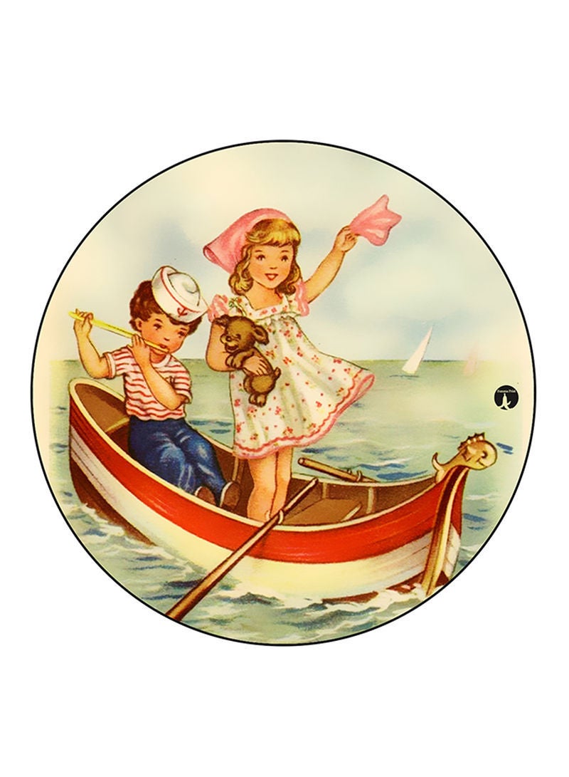 RKN Vintage Art Printed Pin Multicolour - Image 1