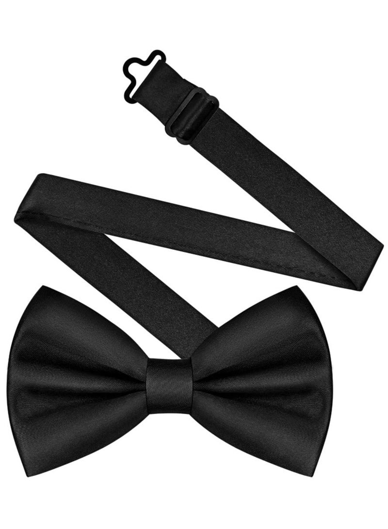 SUNSAR Adjustable Double ayer Pre-tied Bowtie for Men, Suitable for Parties（Black） - Image 1