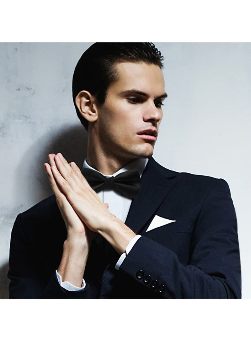 SUNSAR Adjustable Double ayer Pre-tied Bowtie for Men, Suitable for Parties（Black） - Image 5