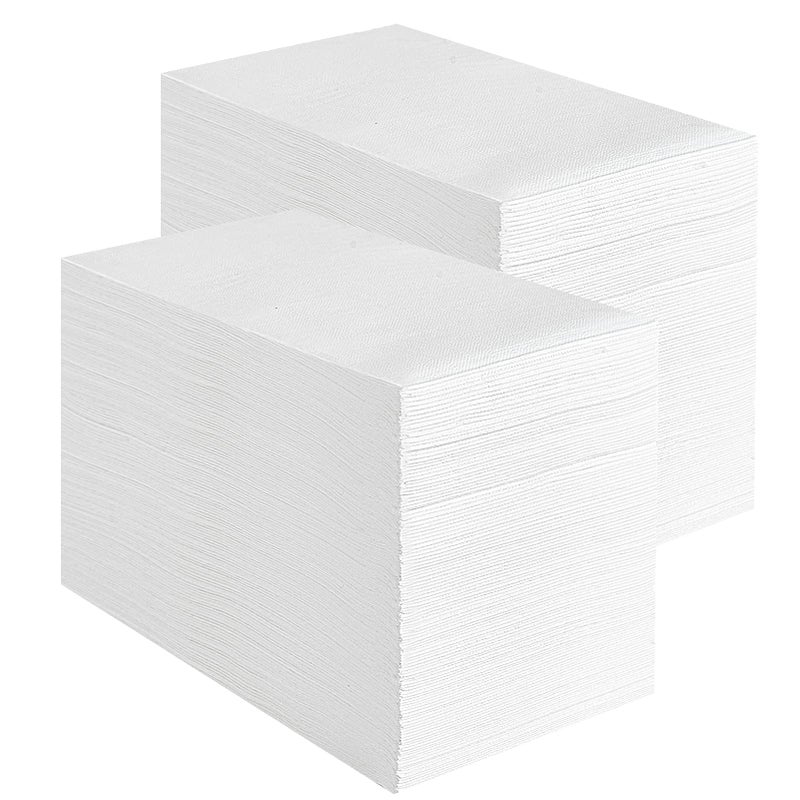 Vplus 400 Pack Premium Quality Guest Towels Disposable Dinner Napkins Soft Absorbent Party Napkins for Dinners or Catering Eventsand Everyday Use White 400