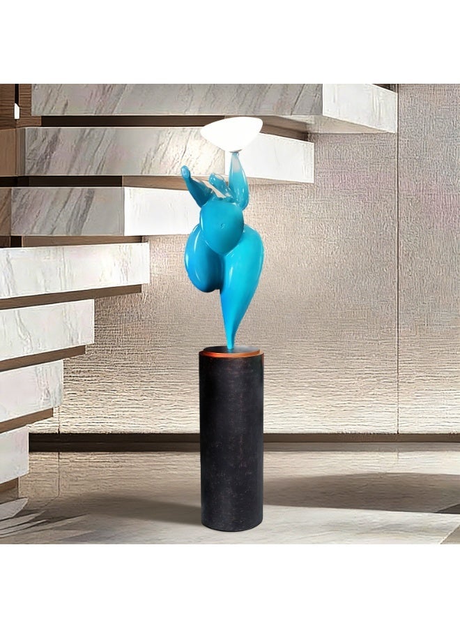 Creative Holding Cloud Sculpture Lamp-Light Luxury Abstract FRP Art Floor Lamp with LED Cloud Light, With Light Source,Floor Standing Decorative Lighting Fixture for Hotel Lobby Villa Living Room Foyer Office-Year's New Style - Image 5