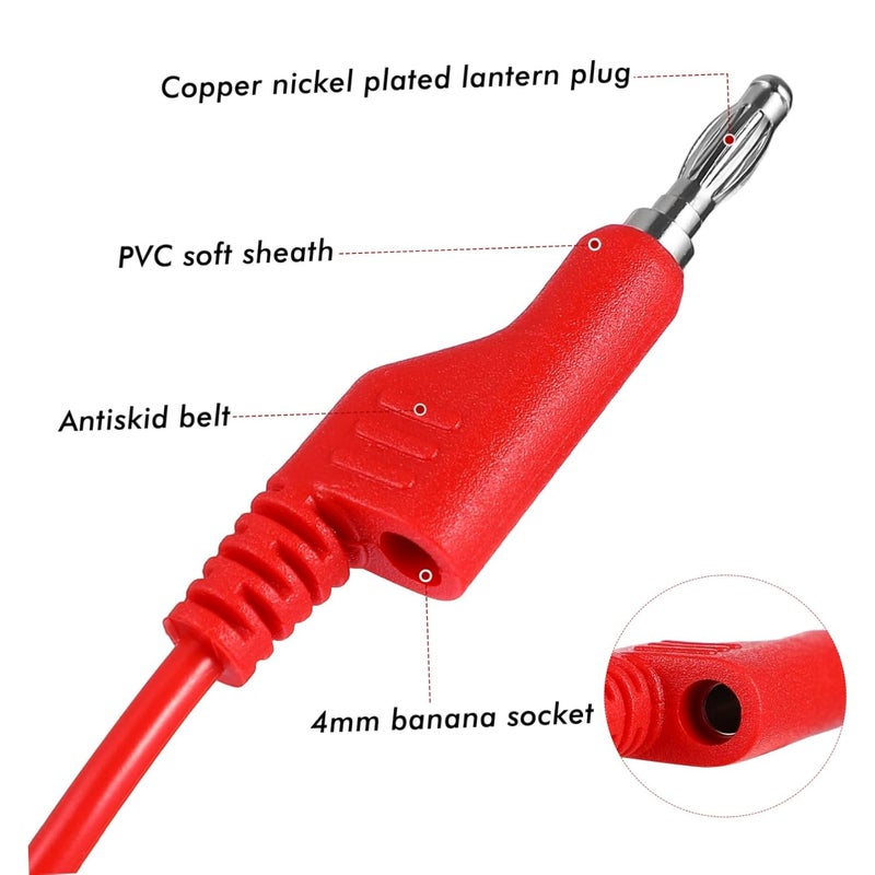 مجموعة رأس اختبار كاملة مع مشابك تمساح ومسبارات لاختبار الكهرباء بالمقياس المتعدد للسيارات DIY - Image 5
