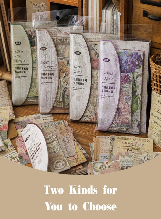 SIBLYMONA 120 Pcs Deco Papers for Scrapbooking, 5.5*5.5in Vintage Decoupage Paper Junk Journal Supplies, Retro Flower Butterfly Sunflower Ephemera Paper Pack for Diary Room Decor Wall Art Collage Album (SetA) - Image 3