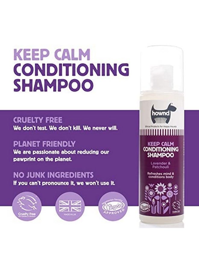 Hownd - Hownd Calming & Relaxing 2-in-1 Dog Shampoo & Conditioner - Gentle Natural Vegan Formula w/Lavender - Cleans, Conditions, Detangles & Reduces Shedding, Hypoallergenic - Image 1