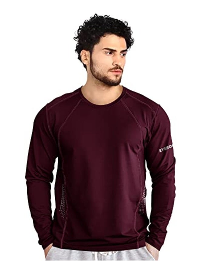eyebogler Mens Dry Fit Round Neck Full Sleeve Casual Tshirt - Image 1