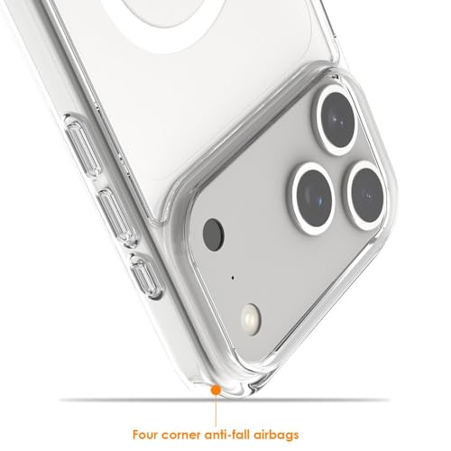 Caisles Ultra-Hybrid Transparent Clear Case– Anti-Yellow, Magnetic Ring, Camera Protection, Shockproof, Slim Fit & Wireless Charging Safe (iPhone 17 PRO) - Image 2