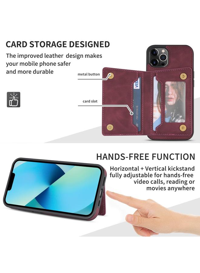 Zaboon Case For iPhone 13 Pro Line Card Holder Phone Case - Image 3
