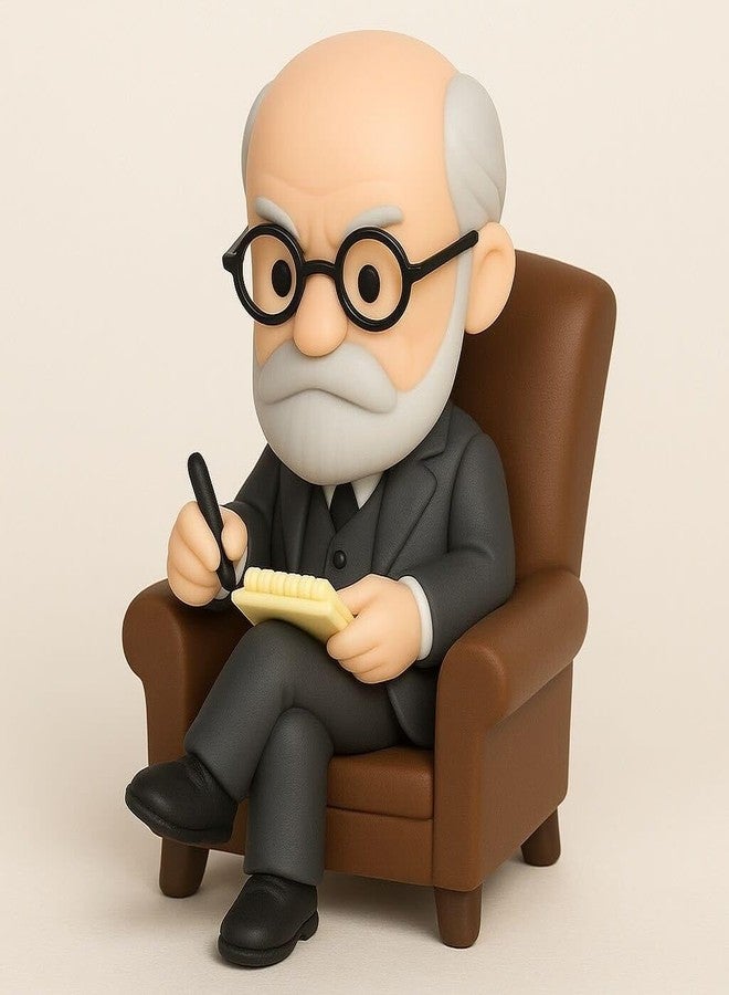 GOOFBALLS Desktop Therapist Collectible Figurine, Funny Therapy Desk Decor, Mini Psychoanalyst Statue, Office Gag Gift for Coworkers - Image 1