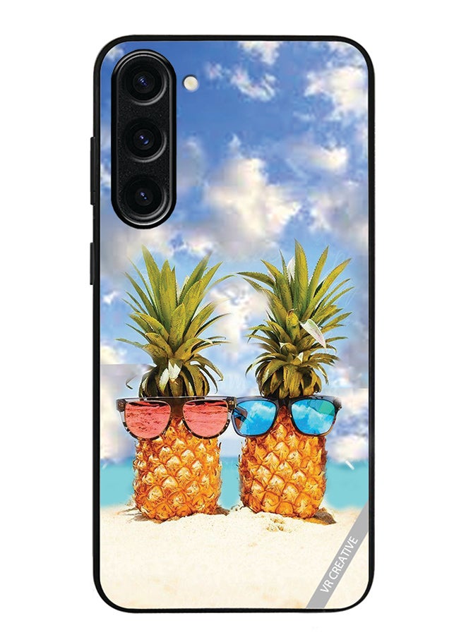 VR CREATIVE Protective Case Cover For Samsung Galaxy S24 Pineapple Design Multicolour - Image 1