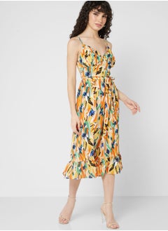 Strappy Printed Dress
