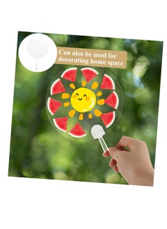 SYOSI 20 Pcs DIY Transparent Handheld Fans for Kids Personalized Wedding Decoration Blank Fans for DIY Creation Antique Design Plastic Material PVC Folding Fan for Kids Graffiti and Class Prizes  - Image 4