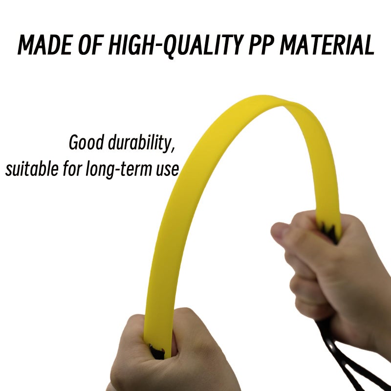 Sleteranpe 20ft Agility Ladder - Speed Ladder for Soccer with Carry Bag & Straps | 12 Adjustable Rungs | Soccer, Agility Training Equipment | Durable Footwork Ladder for Athletes (Yellow) - Image 3