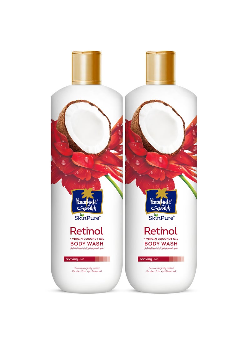 Parachute Skin Pure Body Wash Retinol Twin Pack 