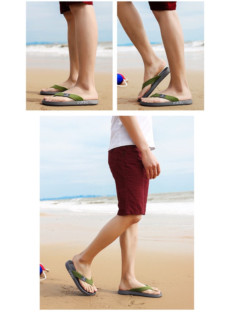 EVEXIA Summer Quality Men's  High Elastic Rubber Wear Resistant Lightweight Flip Flops Casual Outdoor Beach Stream Men Sandals - Image 3