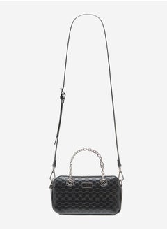 MISSY Women Logo Embossed Crossbody Bag with Detachable Strap and Zip Closure  - Image 2
