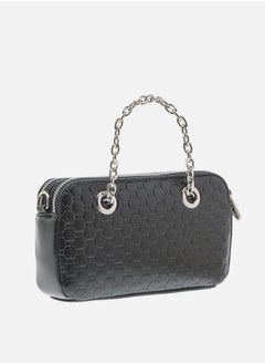 MISSY Women Logo Embossed Crossbody Bag with Detachable Strap and Zip Closure  - Image 5