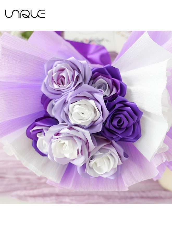 يونيك شريط أرجواني فاتح ، 1-1 / 2 بوصة × 25 ياردة شريط ساتان من القماش لتغليف الهدايا ، والحرف اليدوية ، وصنع أقواس الشعر ، وإكليل الزهور ، وتزيين حفلات الزفاف ومشاريع الخياطة الأخرى - Image 3