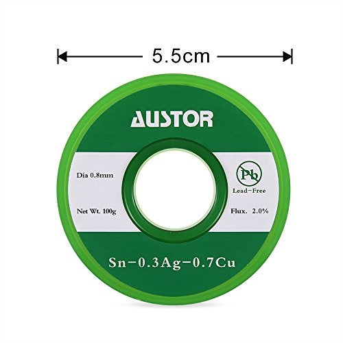AUSTOR 0.8mm Lead Free Solder Wire with Rosin Core, 100g - Image 4