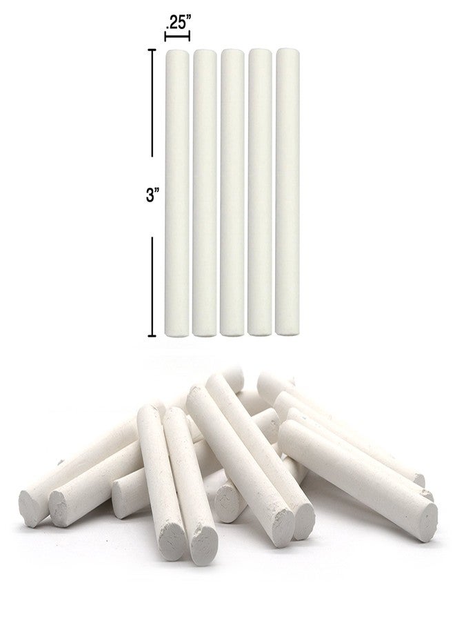 Emraw Eraser 12 White Chalk Dustless Chalk Non-Toxic 12 Color Chalkboard School Office and Sidewalk Outdoor Chalk for Art and Home Board Chalk with Eraser 25 Per Pack (Pack of 2) - Image 4