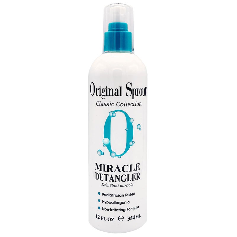 Original Sprout Miracle Detangler Spray, Lightweight Non-Greasy Leave-In Conditioner Spray for All Hair Types, Smooths, Softens & Detangles, Vegan, Cruelty-Free, Safe for Kids & Adults, 12 fl oz - Image 1