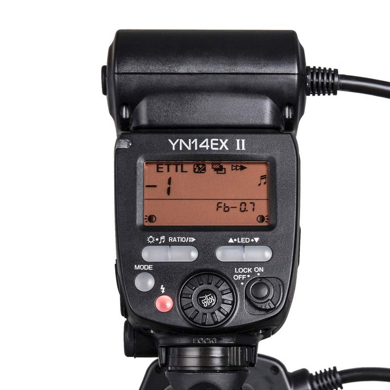 YONGNUO YONGNUO YN14EX II Macro Ring Flash for Canon DSLR Cameras, with Adapter Rings and Color Temperature Filters, Hot Shoe Mount, Support M, TTL Flash  - Image 4