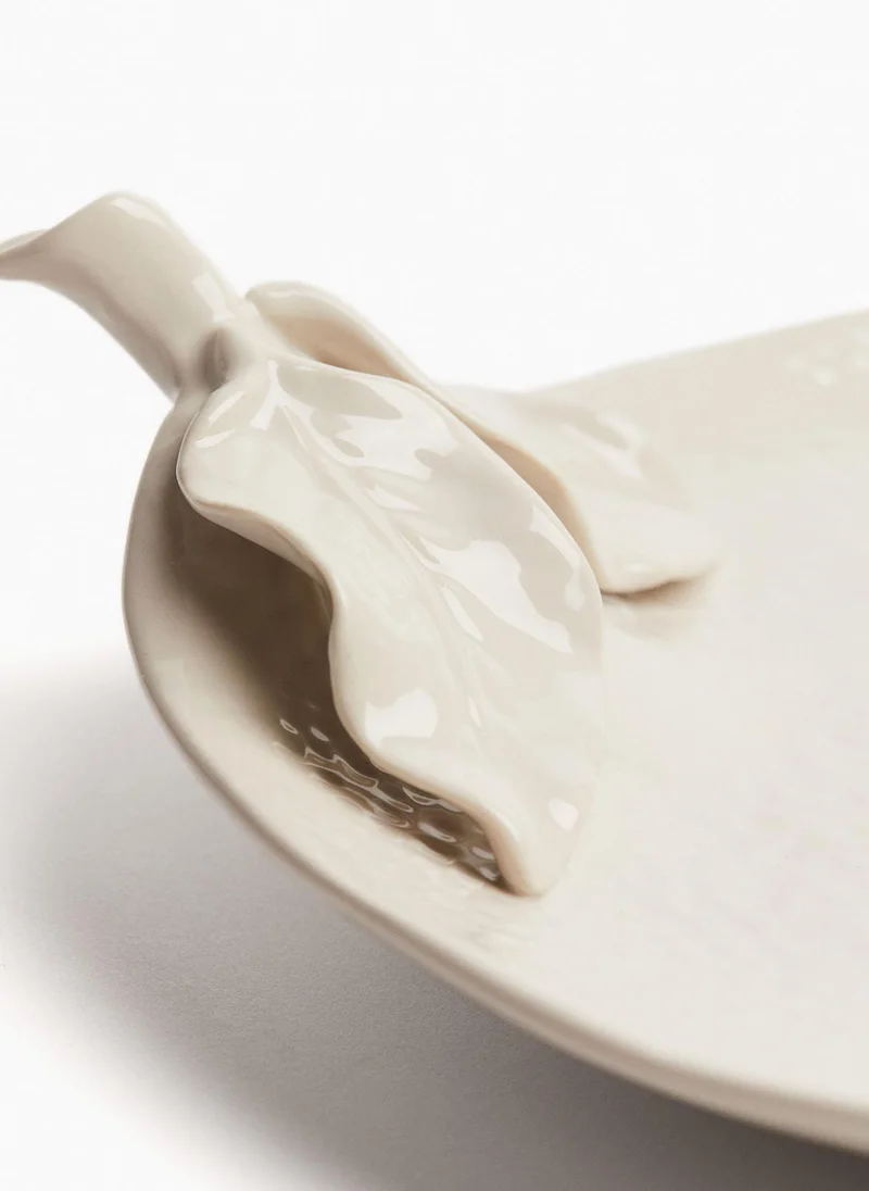 H&M Lemon-Shaped Stoneware Serving Plate