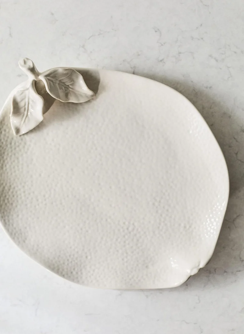 H&M Lemon-Shaped Stoneware Serving Plate