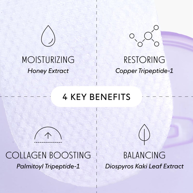 LOOPS MicroCellular Moisturizer Korean Skincare - Nourish, Replenish, and Rebalance - Collagen Boosting & Restoring - Pre-soaked Veocell Embo Bamboo Pad - Anti-Aging Face Moisturizer - Pack of 60 - Image 2