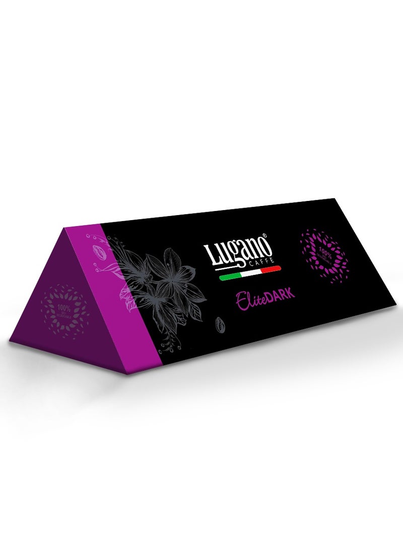 Lugano Elite Dark Espresso Capsules - 10Pcs x 5.5G  - Image 1