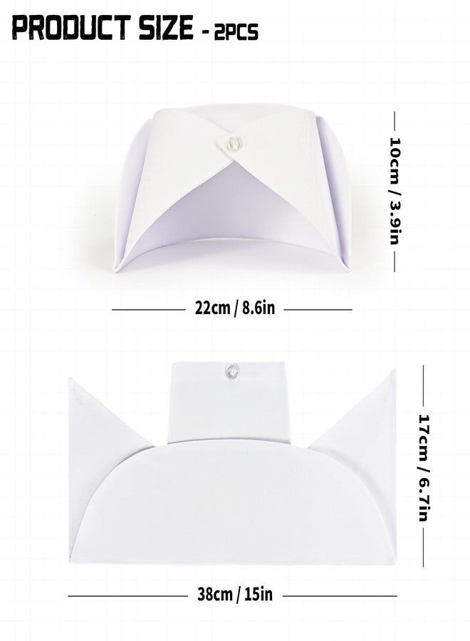 zhcoy 2 pcs Nurse Hat Headband Nurse Cap Costume (White) - Image 2