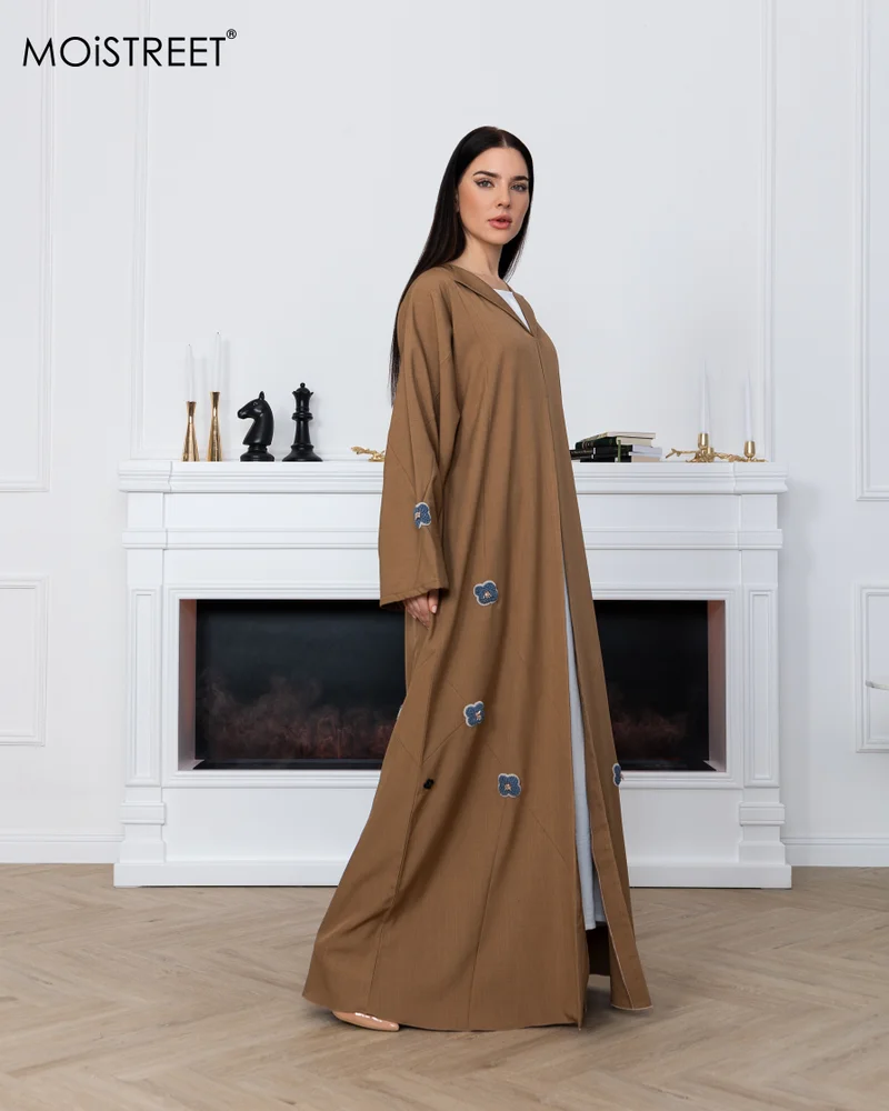 Moistreet MOiSTREET Melange Embroidery Abaya