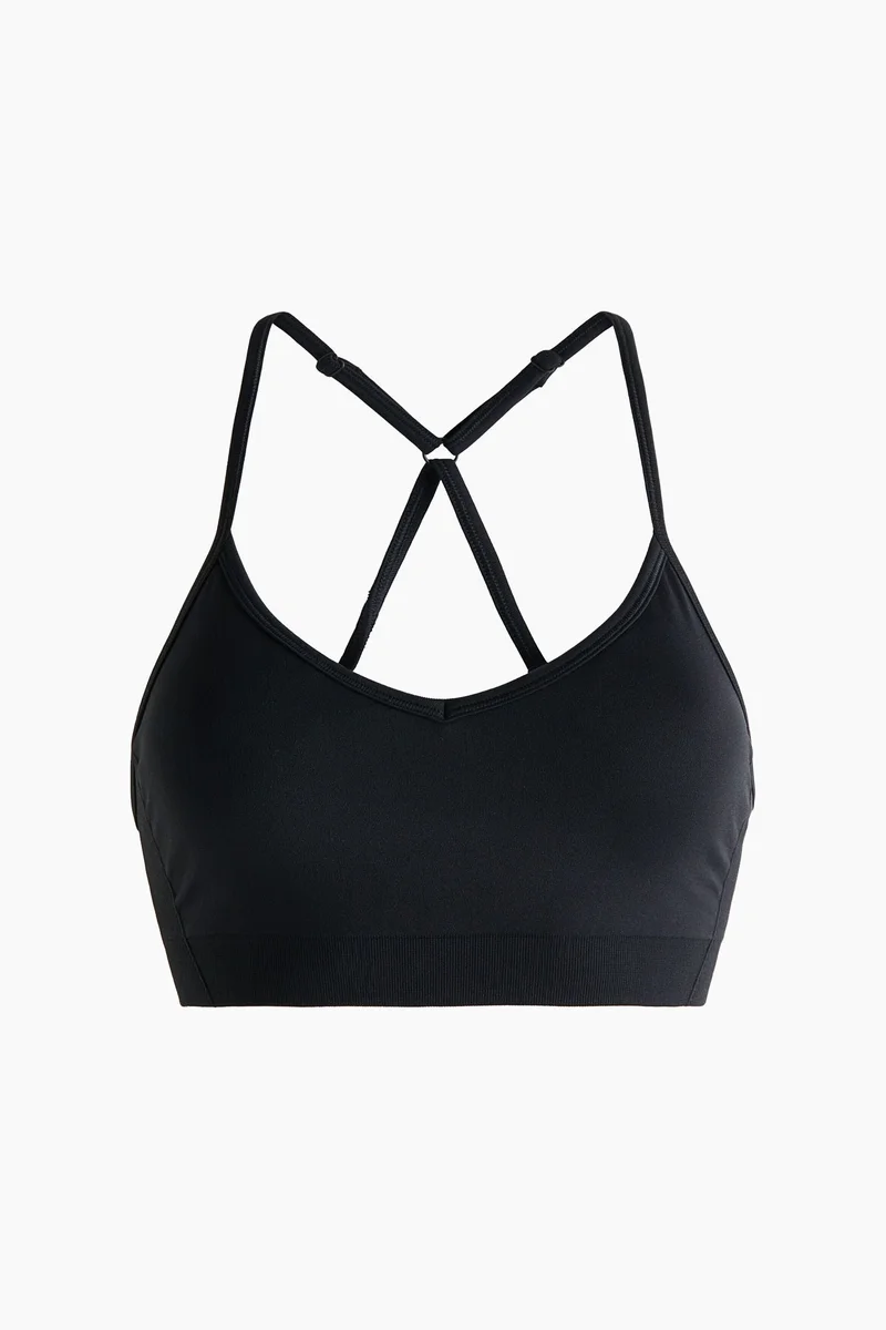 H&M  Medium Support Seamless sports bra with DryMove™ for Women | Best Price UAE